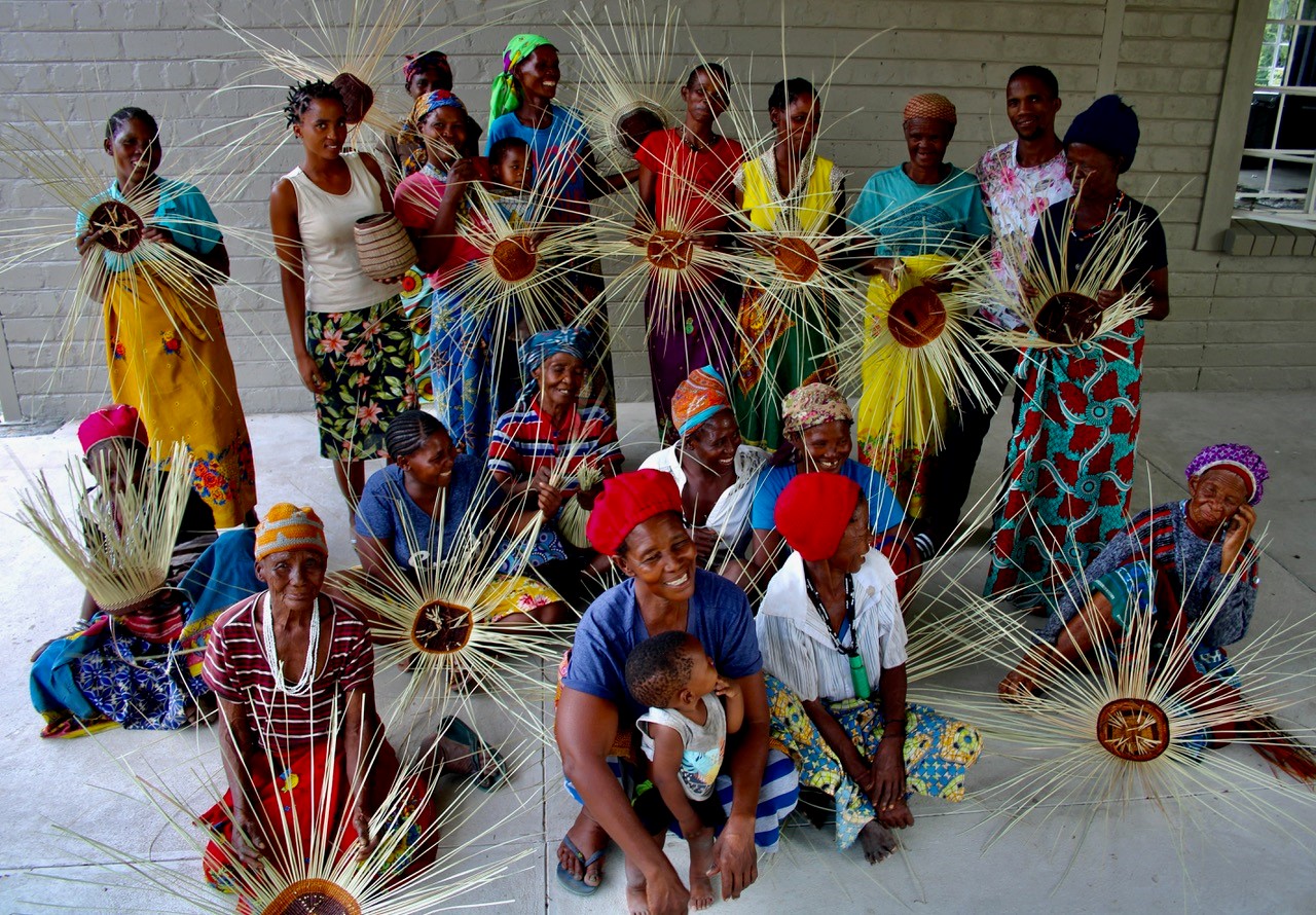 Basket Weaving by the Khwe Community WWF Climate Crowd